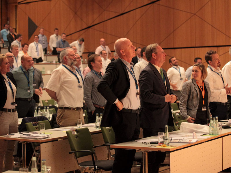 Kongress BestPractice Day 2017 STAUFEN.AG Publikum interaktiv stehen